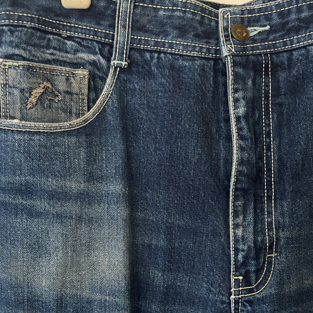 Jordache Vintage HorseHead Blue Denim Jeans Small RARE!